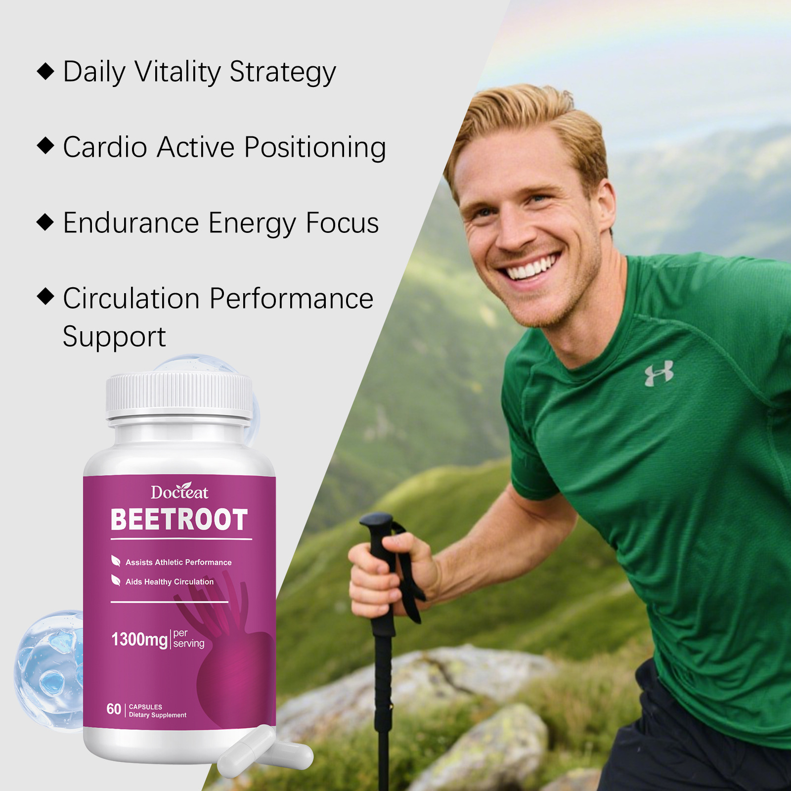 Organic Beetroot Capsules Enha – Nutrition Physical Fitness recenzja i cena
