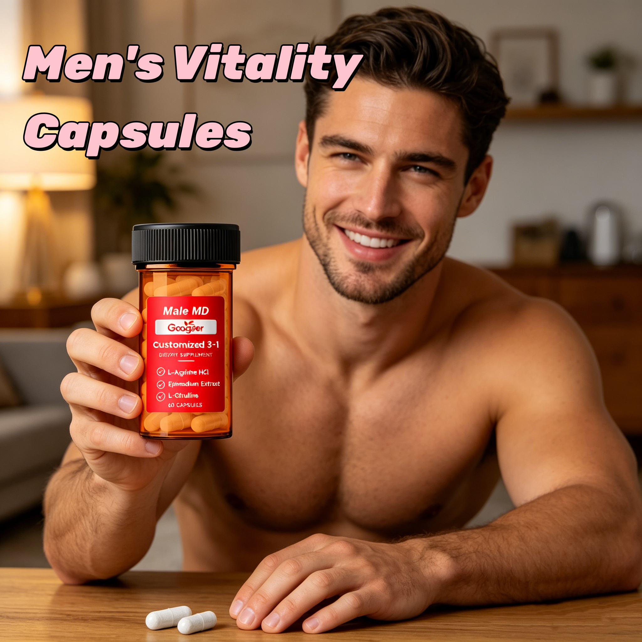 GOOGEER Men's Health Capsules  – Nutrition Fitness Supplements recenzja i cena