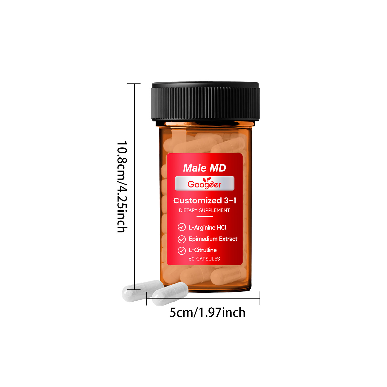 GOOGEER Men's Health Capsules  – Nutrition Fitness Supplements recenzja i cena