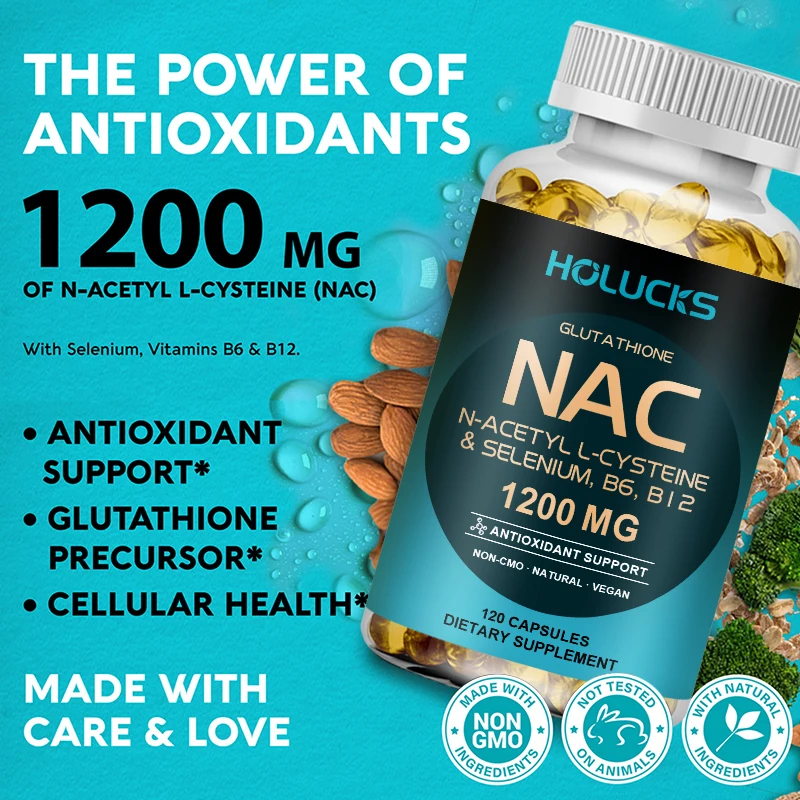 NAC 1200mg Capsules, Liver Hea – Nac N Acetyl Cysteine recenzja i cena