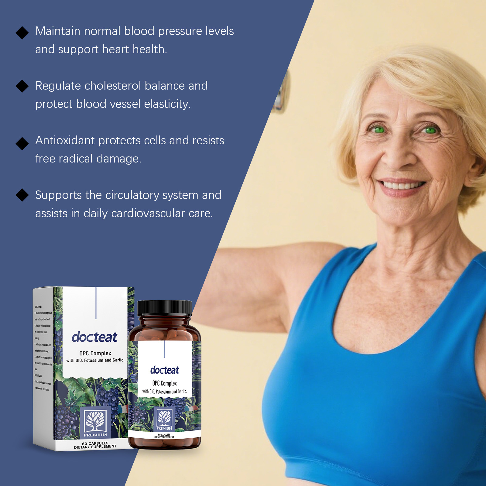 DOCTEAT Cardiovascular Health  – Nutrition Fitness Supplements recenzja i cena