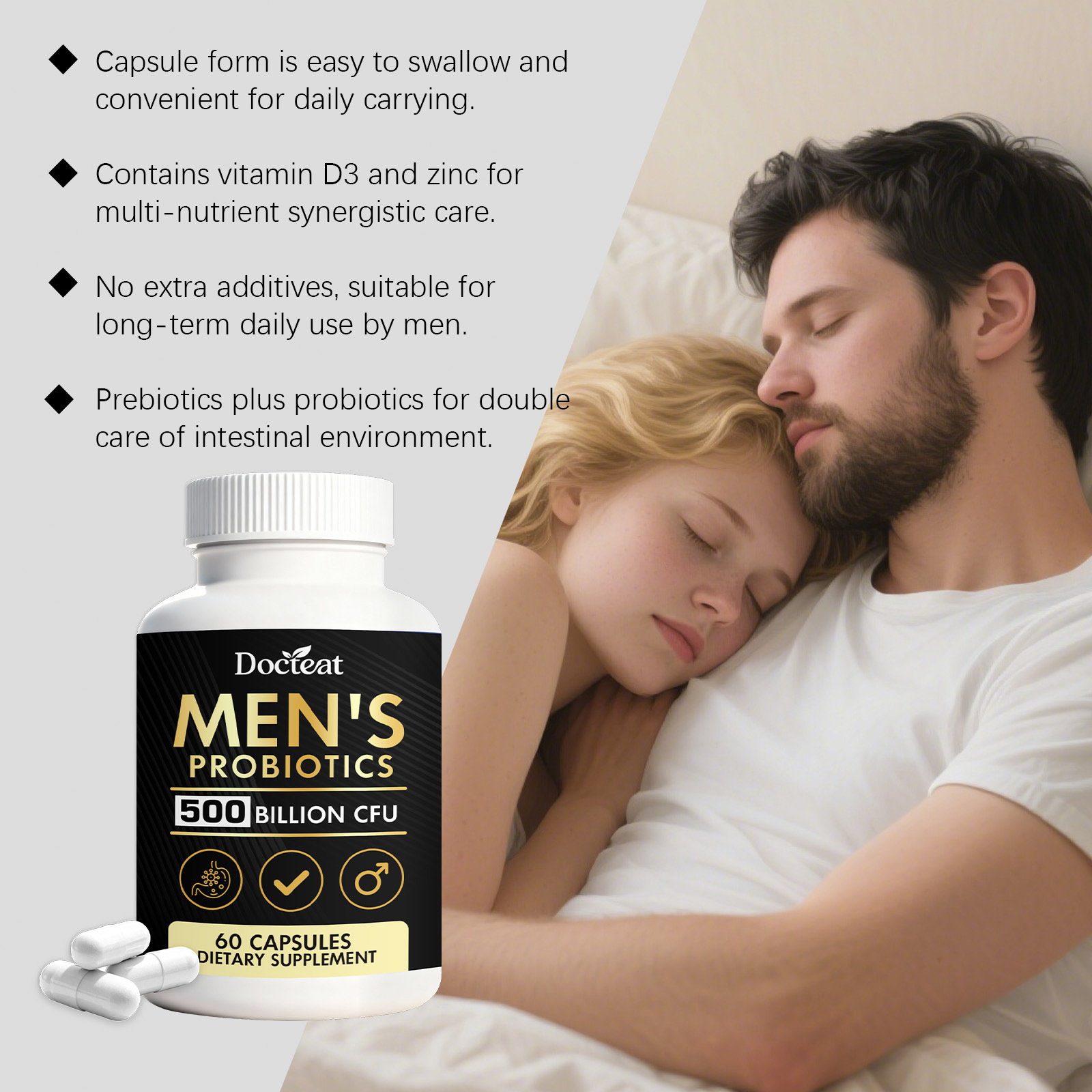 GOOGEER Men's Health Capsules  – Nutrition Fitness Supplements recenzja i cena