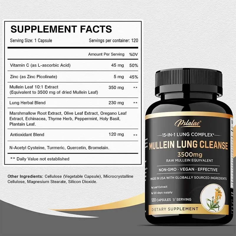 Mullein Lung Cleansing - Smoke – Nac N Acetyl Cysteine recenzja i cena