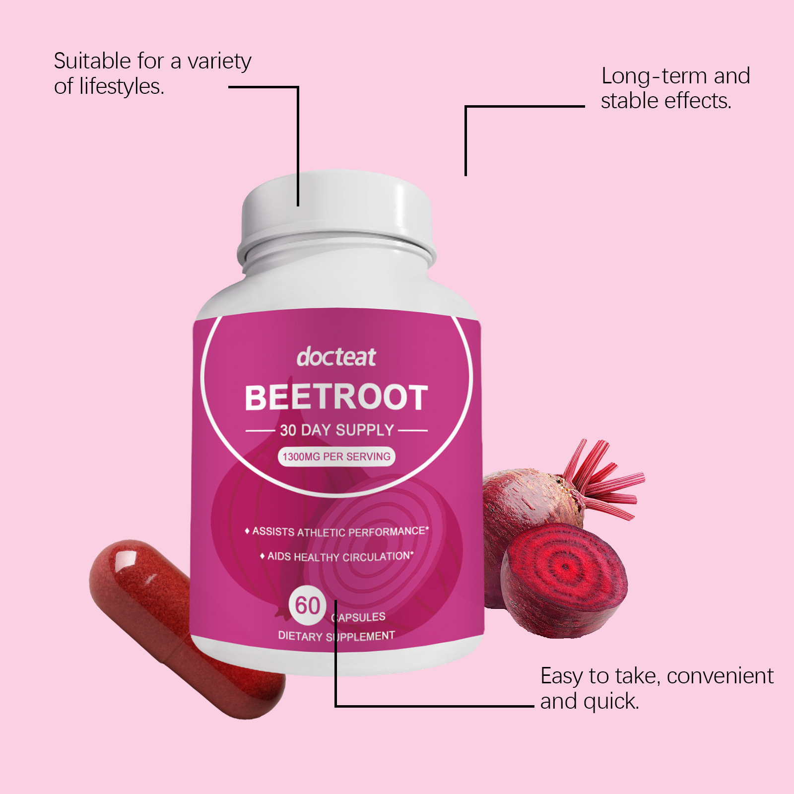 DOCTEAT Beetroot Women's Healt – Nutrition Fitness Supplements recenzja i cena